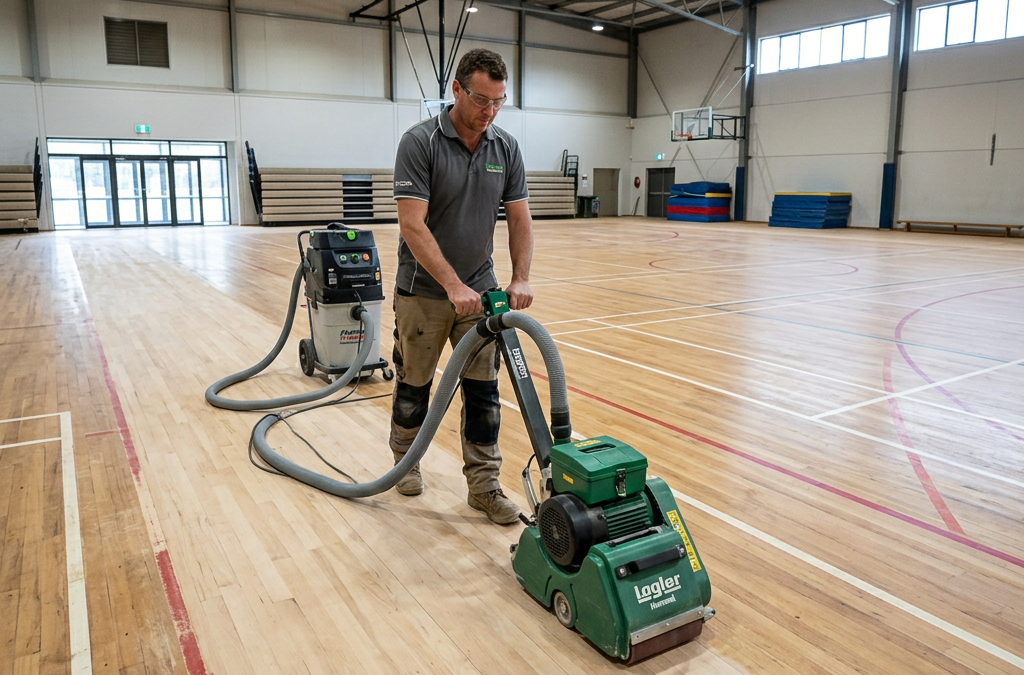 High-Performance Sports Hall Floor Sanding East Barnet: Granwood & Maple Care